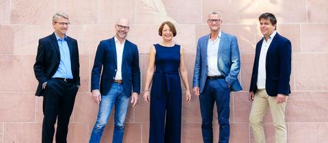 Karsten Simon, Christoph Hammerschmidt, Claudia Glaser, Michael Hofmann und Andreas Swiderski (von links)