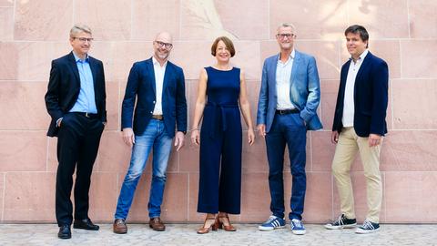 Karsten Simon, Christoph Hammerschmidt, Claudia Glaser, Michael Hofmann und Andreas Swiderski (von links)